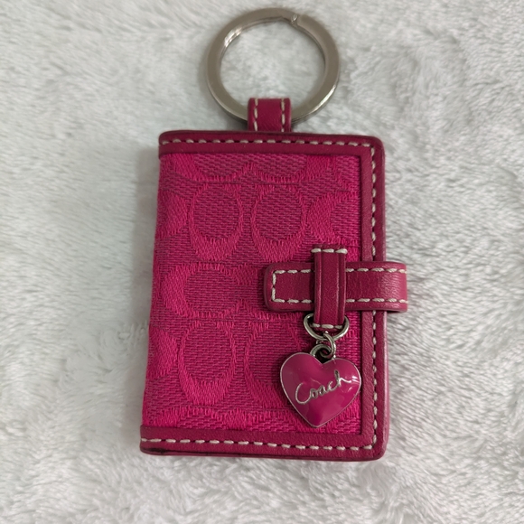 Vintage Coach Signature Keychain/Bag Charm - Picture 1 of 8